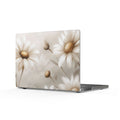 Daisy Dream Matte MacBook Case — Soft Neutral Floral Laptop Cover