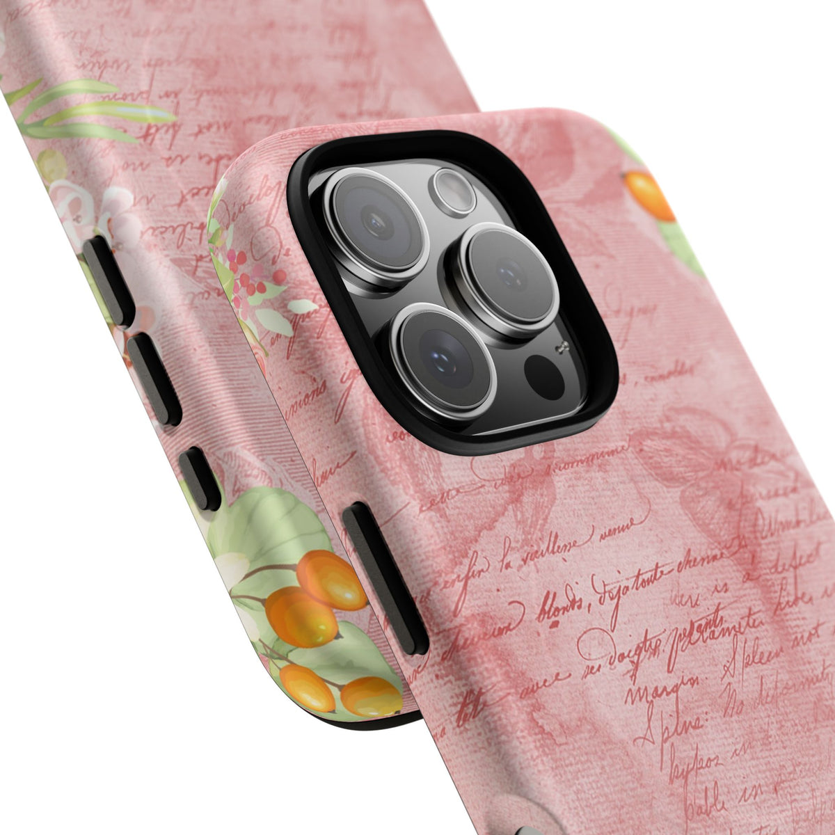 Pink Vintage Script Magnetic Tough Phone Case