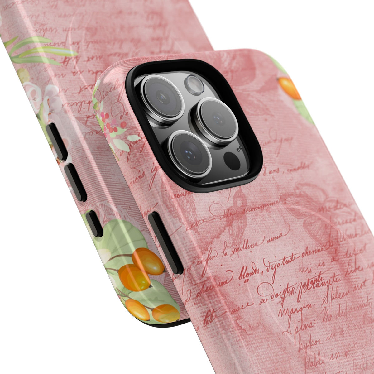 Pink Vintage Script Magnetic Tough Phone Case