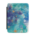 Abstract Ocean Art Kindle Case — Blue Teal Marble Protective Cover