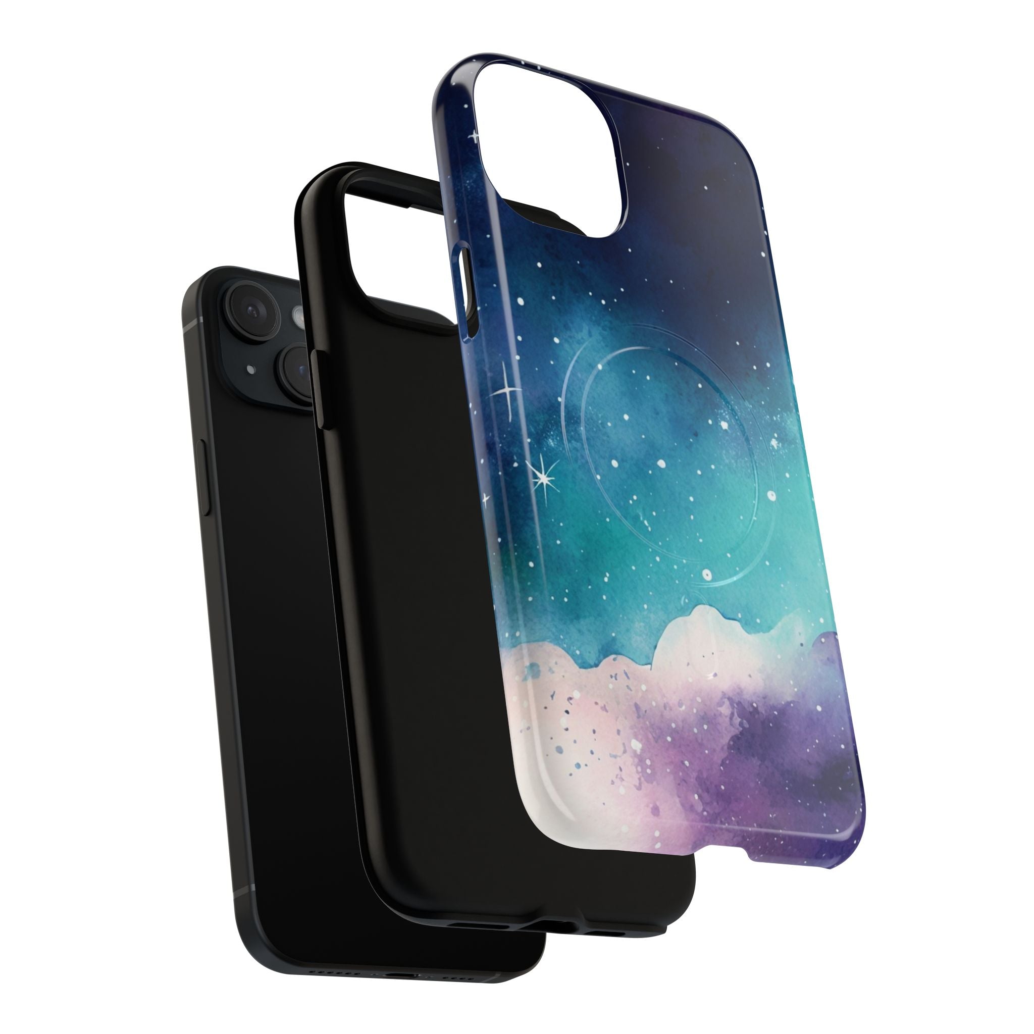 Galaxy Watercolor Phone Case — Celestial Tough Magnetic Case