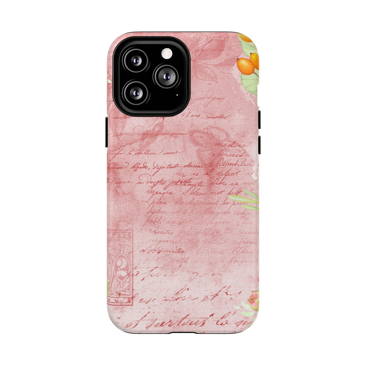 Pink Vintage Script Magnetic Tough Phone Case