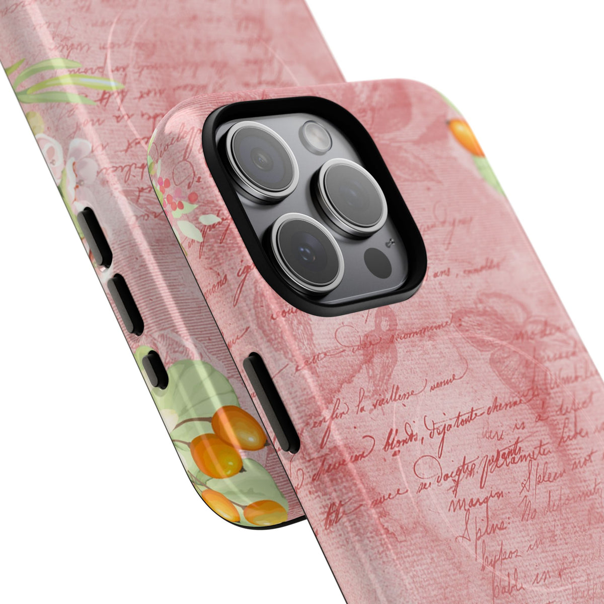 Pink Vintage Script Magnetic Tough Phone Case