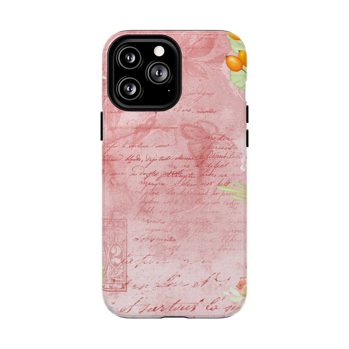 Pink Vintage Script Magnetic Tough Phone Case