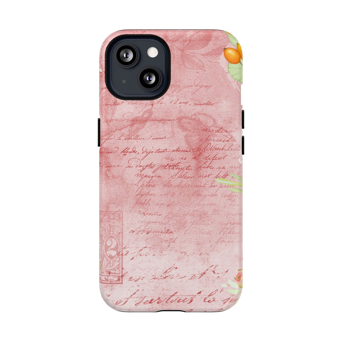 Pink Vintage Script Magnetic Tough Phone Case