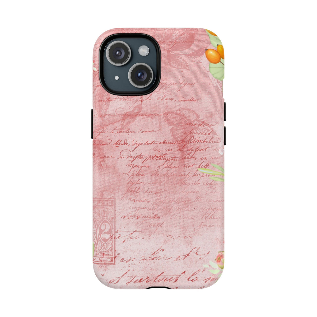 Pink Vintage Script Magnetic Tough Phone Case