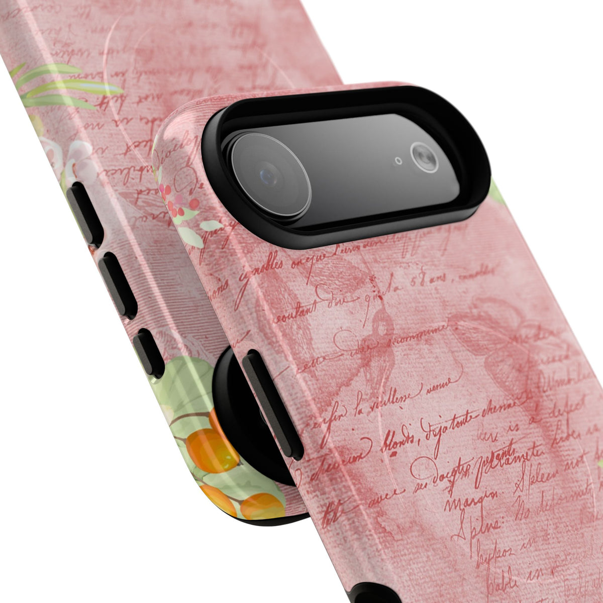 Pink Vintage Script Magnetic Tough Phone Case