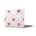 Hearts Pattern MacBook Case — Matte Romantic Laptop Cover