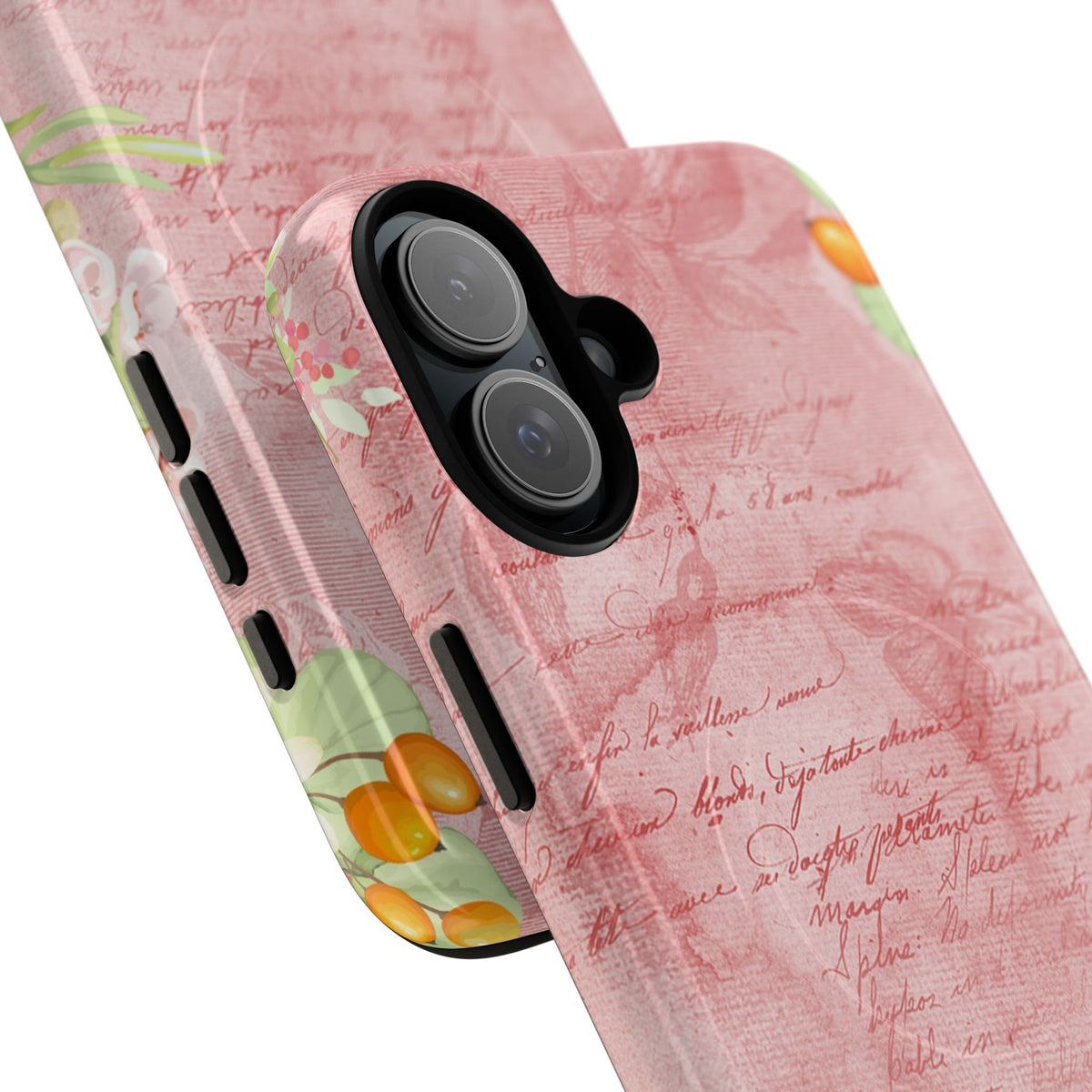 Pink Vintage Script Magnetic Tough Phone Case
