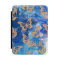 Butterfly Indigo Kindle Case — Blue Watercolor Floral E-Reader Cover