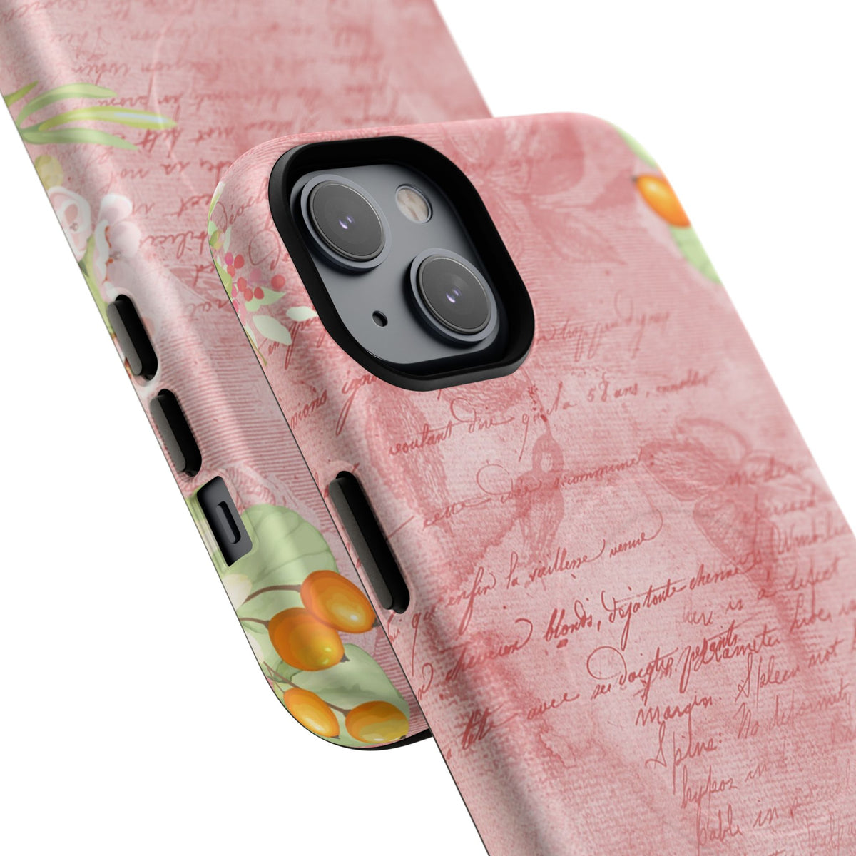 Pink Vintage Script Magnetic Tough Phone Case
