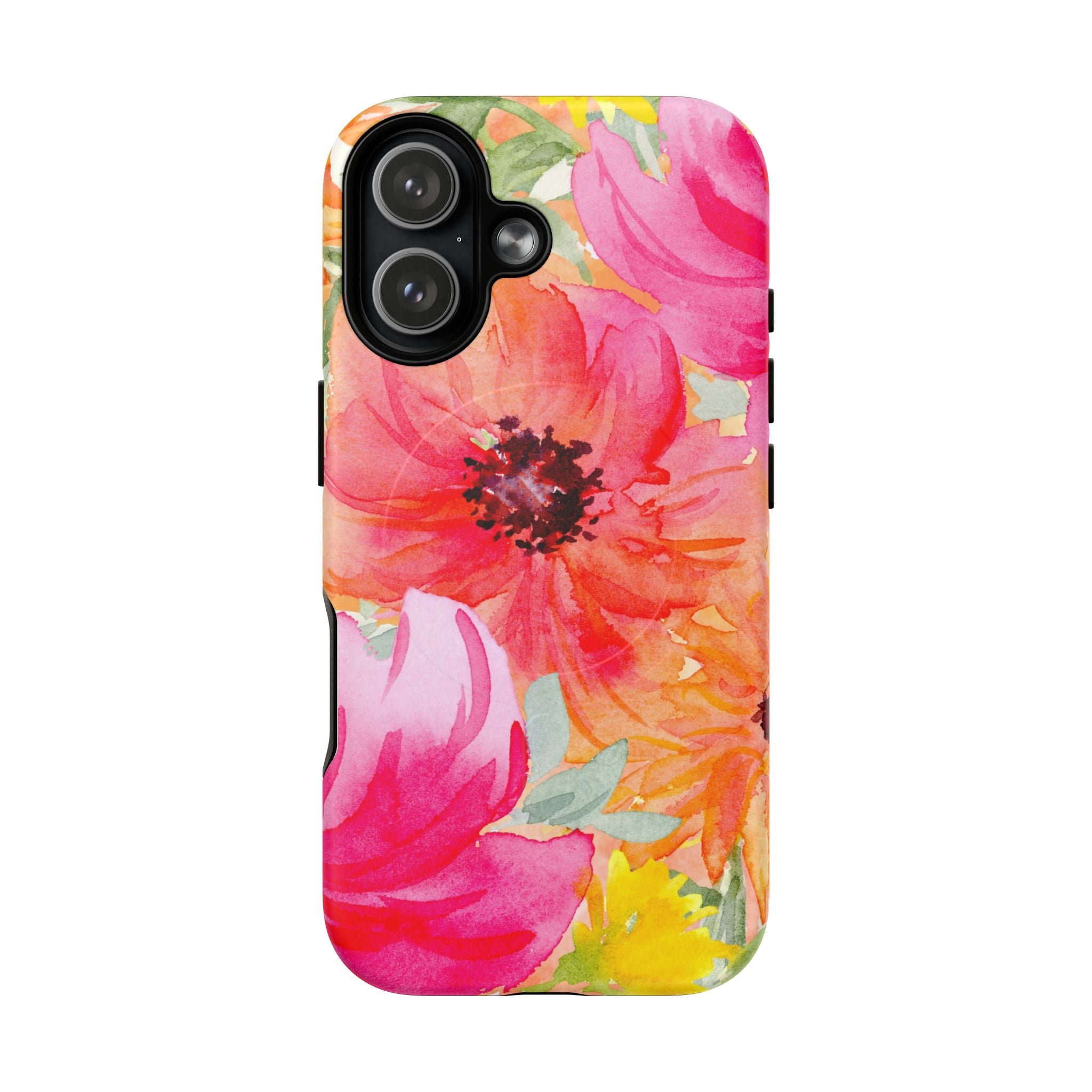 Floral Watercolor Tough Magnetic Phone Case