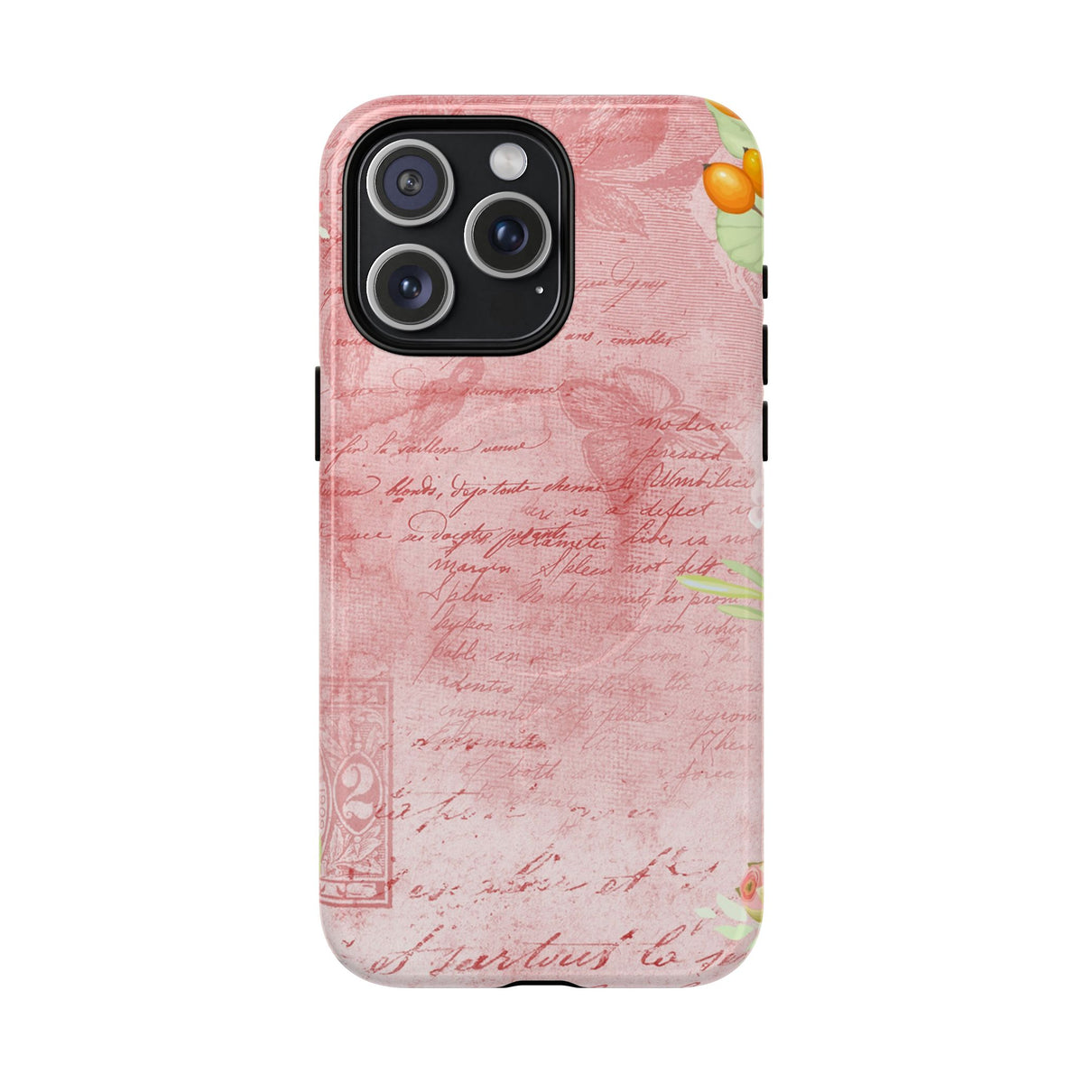 Pink Vintage Script Magnetic Tough Phone Case
