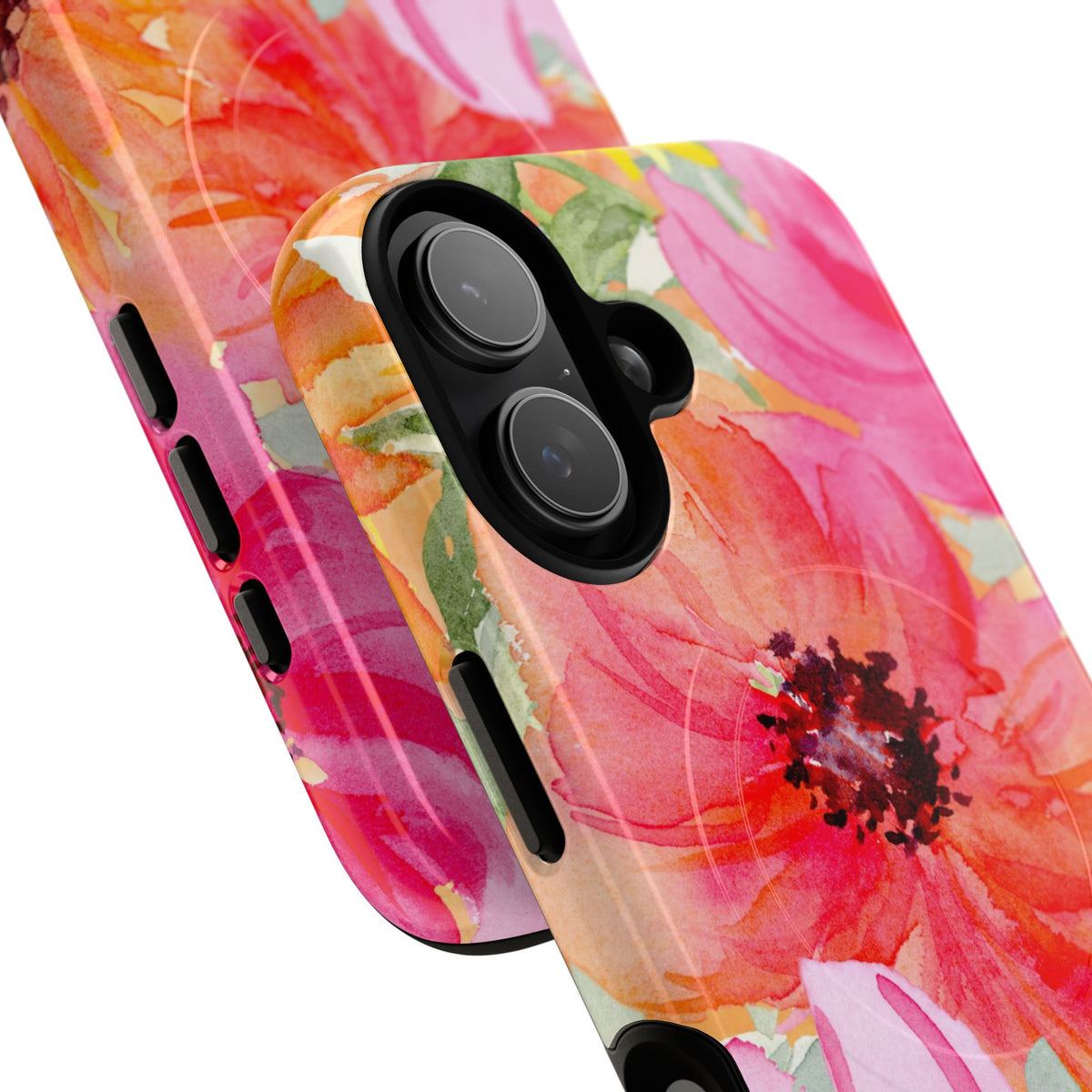 Floral Watercolor Tough Magnetic Phone Case