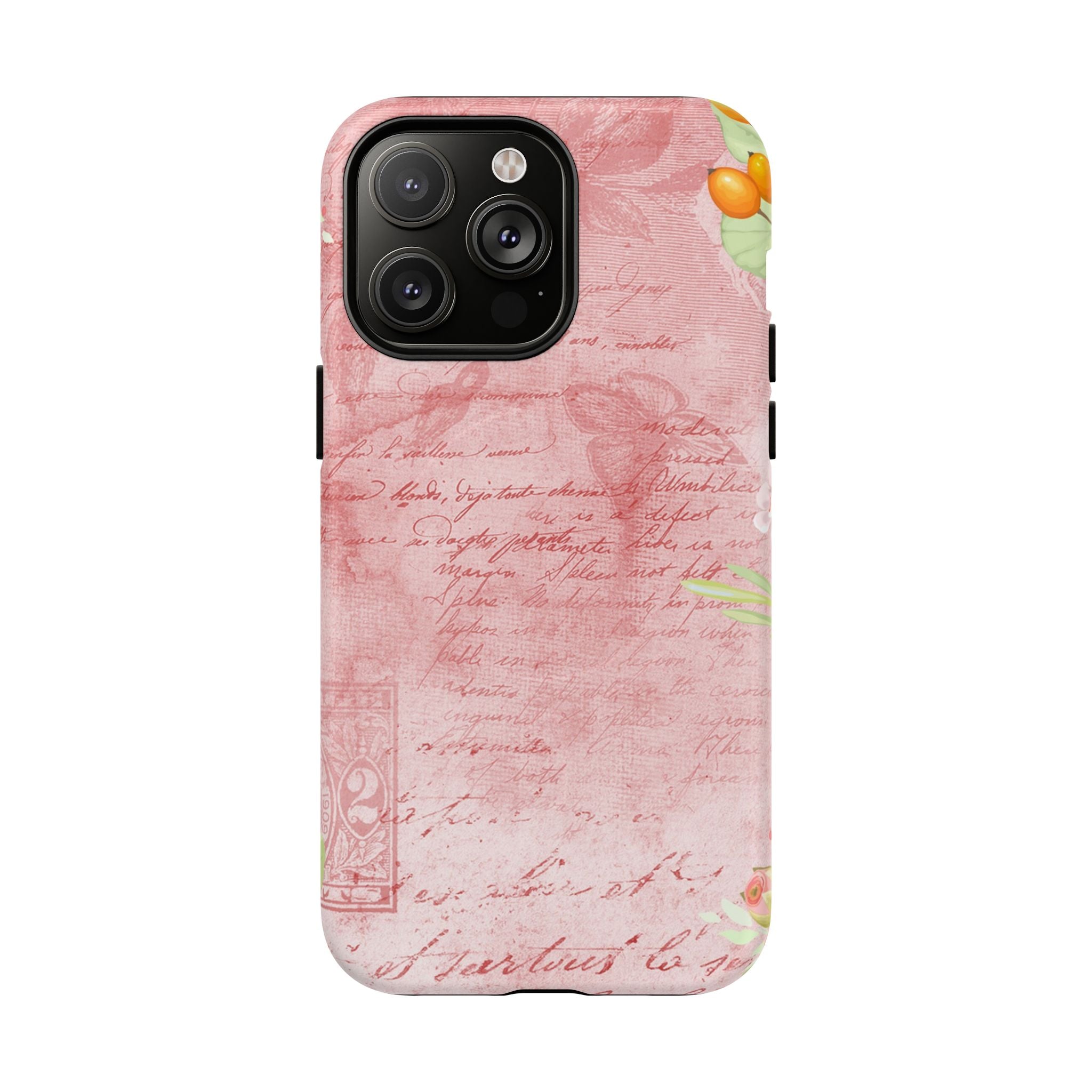Pink Vintage Script Magnetic Tough Phone Case