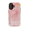 Pink Vintage Script Magnetic Tough Phone Case