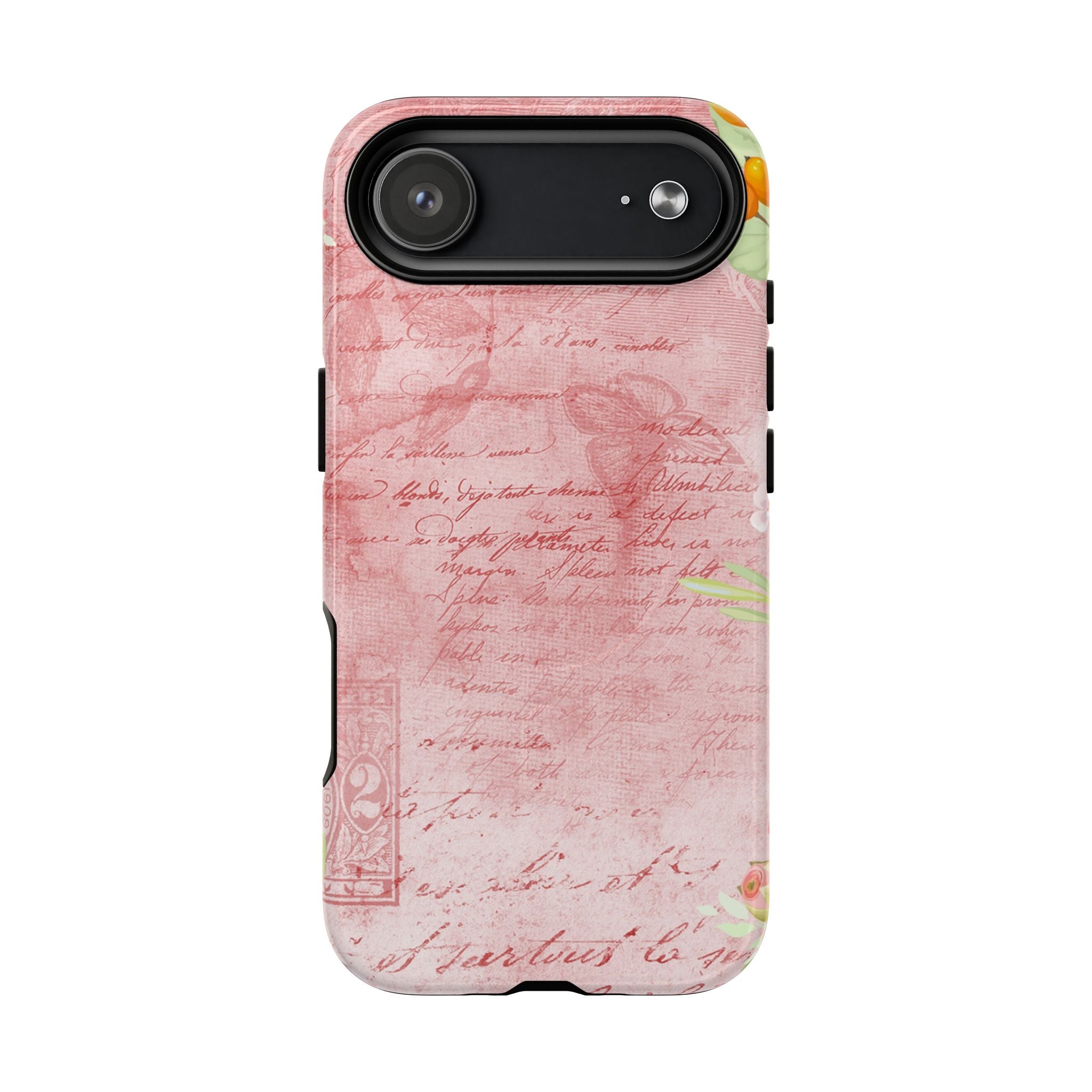 Pink Vintage Script Magnetic Tough Phone Case